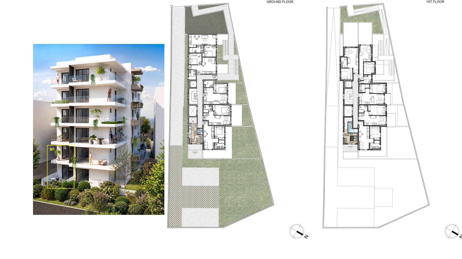 M1 dubleks planı